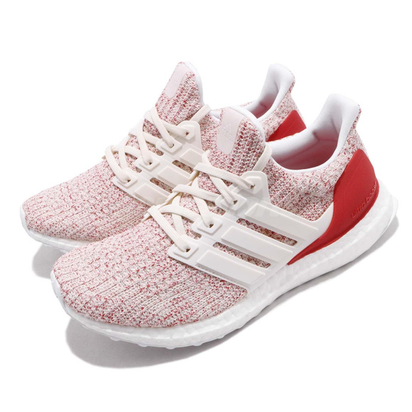 Adidas Shoes Ultra Boost 40 Chalk White Active Red W Poshmark
